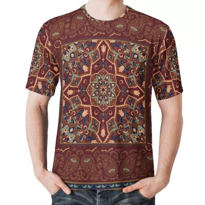 China New Design Custmized Logo Mens 5xl Anti Shrink Printed Tops Breathable T-shirt Brand New Men's 3d Printed Casual Bandana T-shirts for sale