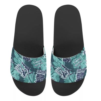 China Fashion Trend Customized Traditional African Moq Stripes Patchwork Pattern Design Tribal Beach Shoes African Slippers 1 Styles for sale