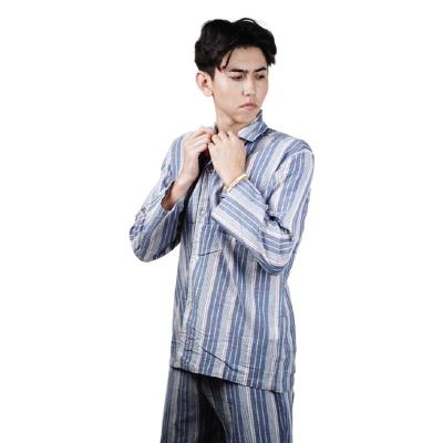 China Breathable Plus Size Custom Pajamas Sets 2021 New Design Homefit Textile Mens Nightgowns Pajama Sets for sale