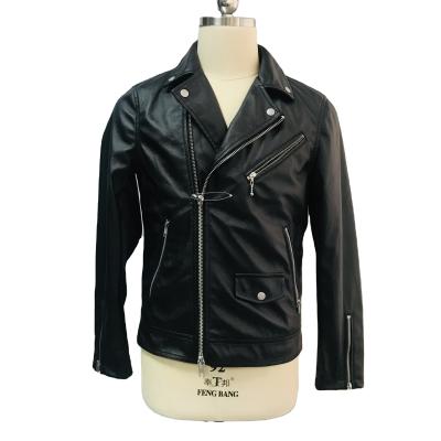 China Custom Waterproof In China Women's Leather Jacket Turn-Down Collar Girls Short Black PU Leather Jackets for sale