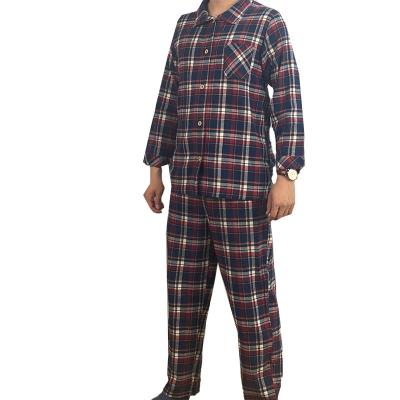 China Custom Made QUICK DRY QUICK DRY Mens Sleepwear Shirt Pj Pants Set Size Quality Pajamas Cotton Pajamas For Men for sale