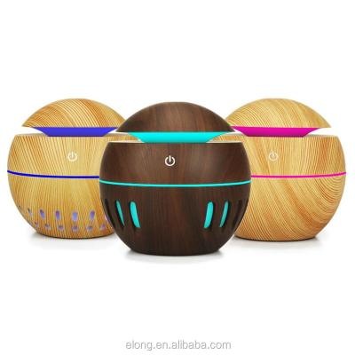 China Car Mini USB Air Mist Aroma Diffusor Wooden Oil Diffuser Ultrasonic Cool Humidifier for sale