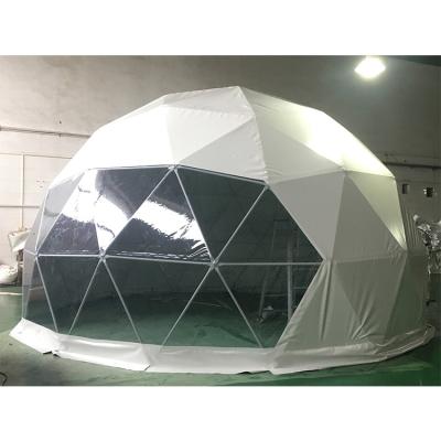 China 2/3 white dome tent 1/3 dome tent hot sale transparent glamping geodesic dome tents UV resistant for camp land for sale