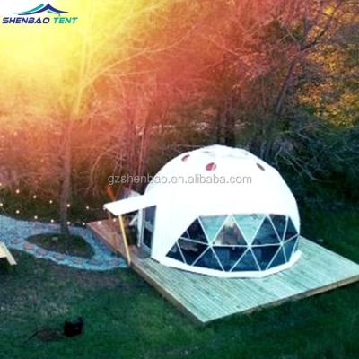 China Geodesic Dome Modern Quick Outdoor Luxury Hotel Tent House Camp Room Desert Dome Round Glamping Tent for Hotel Used for sale