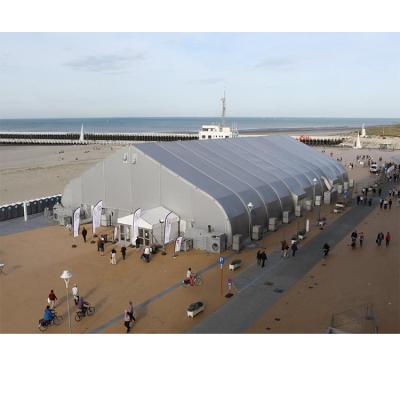 China UV-Resistant Aluminum Event Exhibition Trade Show Aircraft Curve Tents For Sale for sale