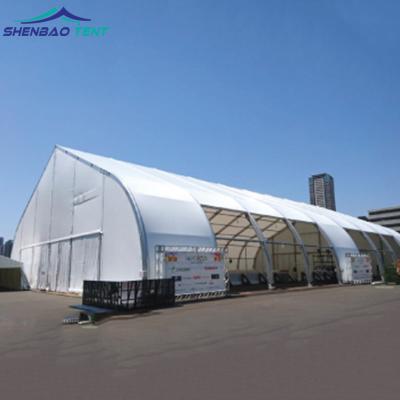 China UV-resistant 15*30m Aluminum PVC Warehouse Storage Curve Mobile Tents For Sale for sale