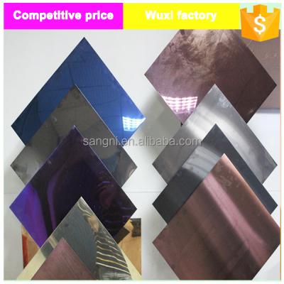 China Stainless Steel Titanium Sheet Decorative Vibration PVD Coating Titanium Stainless Steel Black Gold Foil 201 304 for sale