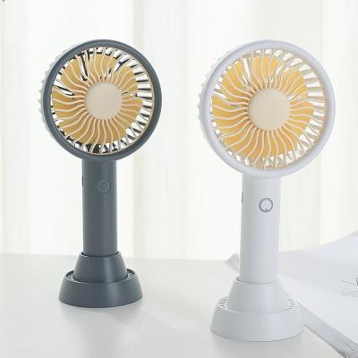 China Hotel summer promotion gift factory mini portable usb desk led lighted hand fans for sale