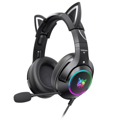 China 2021 Newest Headband Design K9 Black Stereo Headset Gaming Headset for sale