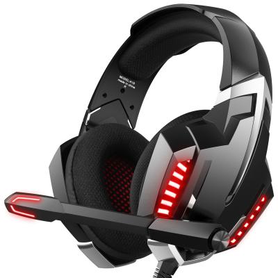 China Video Game Player ONIKUMA K18 Black Gaming Headset PS5 LED Light Computer Gaming Headset for sale