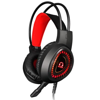 China 2021 Hot Selling Headband Amazon RGB Color Gaming Headset Ear-hook Stereo Gaming Headset With Cool LED Color for sale