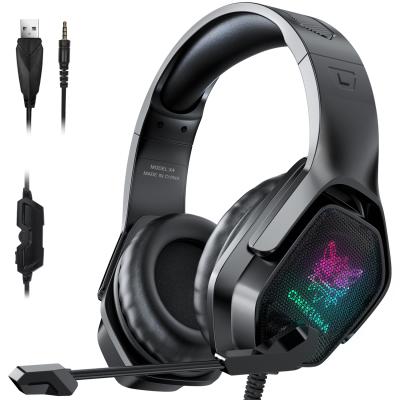 China Headband Onikuma X4 USB 7.1 Edging - Sound Gaming Headset Wired Gaming Earphone With Microphone for sale