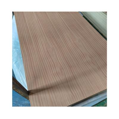 China China Manufacturer 8mm Modern Melamine Veneer Faced Slicer Sapele Plywood For Furniture for sale