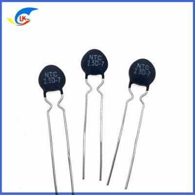 China MF72 2.5D-7 série 2.5 ohm 3A 7mm suprimir a corrente NTC termistor adequado para aparelhos elétricos adaptador de energia à venda