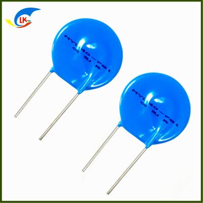 China Zinkoxid Blitzschutz Typ 40mm Varistor MYL 40-781K 780V Runder Kupferdraht Fuß zu verkaufen