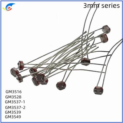 China 50nmw lichtafhankelijke weerstand CDS fotoresistor 3mm GM3516 Spanning 100V Te koop