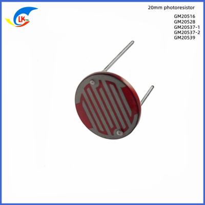 China GM 20528 Light Dependent Resistor Voltage 500VDC 10-20KΩ Dark Resistance 1MΩ for sale