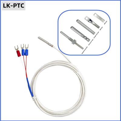 China PT100 Resistência térmica de platina Pt100 Sensor de temperatura NTC Anticorrosivo Termistor à prova d'água à venda