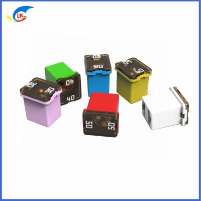 China Littelfuse 0895 serie Low Back JCASE Nominale 58V Box-Style Automotive Fuses0895020.Z 0895025.Z 0895030.Z 0895040.Z 089505 Te koop