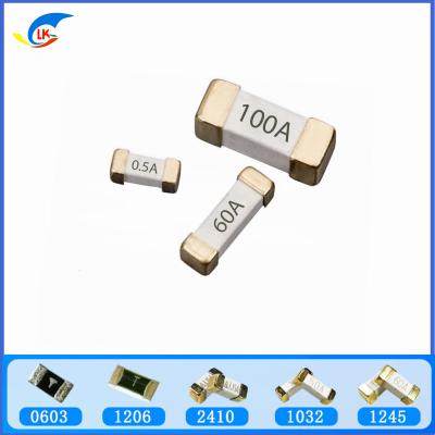 China SMD 0603 Chip Fuse 250mA~5A 32V 63V Eenmalig blazen Loodvrij Chip Fuse Te koop