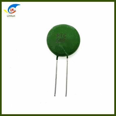 China 27P 50 Ohm 27MM Positieve temperatuurcoëfficiënt Thermistor PTC Thermistor Voor servers, omvormers, stroomvoorzieningen Te koop