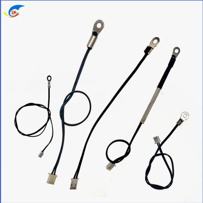 China NTC Temperature Sensor OT Terminal Wire Ring Fixed Piece 100K 3950 1% High Precision Thermistor for sale