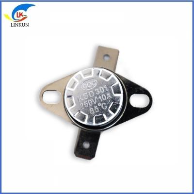 China Interruptor de temperatura KSD301 Caldeirão Elétrico Interruptor de controle de temperatura Bimetallic Thermostat Reinicialização manual à venda