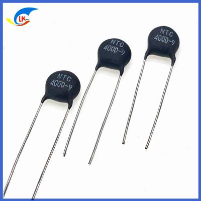 Chine Résistance élevée personnalisée MF72 400D-9 400 Ohm Coefficient de température négative NTC Thermistor Noir à vendre