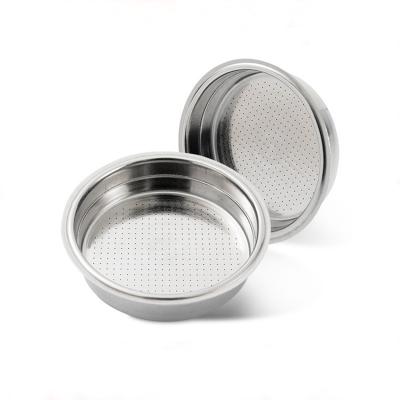 China 51mm Double Layer Coffee Filter Sieve Powder Single Viable Serving Bowl for sale