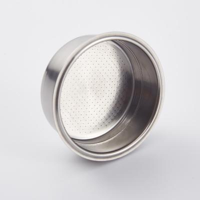 China Sustainable High Quality Espresso Coffee Pressurized Stainless Steel Mesh Filter Basket for sale