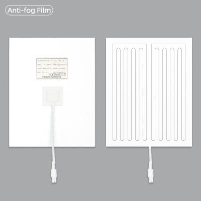 China PET Custom 220V 110V 12V 24V Bathroom Heater Mat Smart Mirror Defogger Pad LED Mirror Heating Film For Home And Hotels for sale