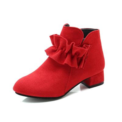 China Hot Sale Anti-slippery High Heels Princess Children Girl Shoes Red Children Beautiful for sale