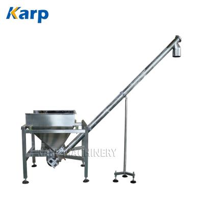 China Heat Resistant Processing Plant Manganese Oxide Powder Spiral Screw Tilted Auger Conveying Machine for sale