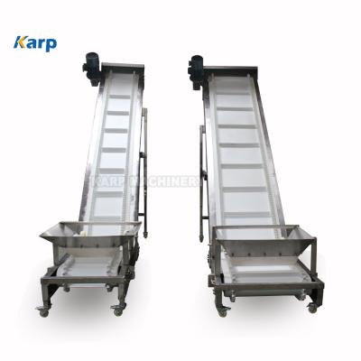 China Food Industry Use Inclined Belt Conveyor Z Type Heat Resistant Wrapping Machine for sale