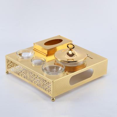 China Freshness Keeping Date Bowl Set With Tissue Box Hand Wash Bowl Ramadan Family Gathering Festival Celebration for sale