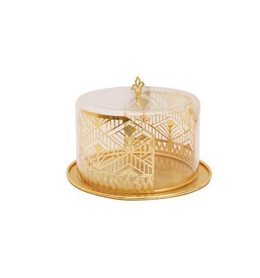 China Stocked cake tin - clear acrylic ball holder - single cake container - cake tin (5 inches) for sale