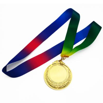 China Die Casting Gold Foil Medal Customized Spot Die Casting Sports Marathon Metal Empty Wheat Ear Medal Customized Medal Production for sale