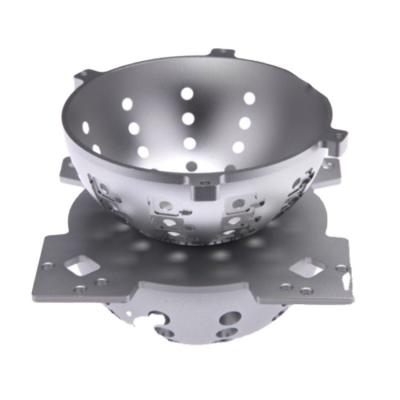 China High Precision Aluminum CNC Machining External 5-Axis Machining LED Lighting Accessories for sale