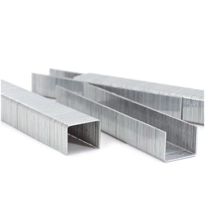 China Metal RAYSON High Quality Staples 23/8 Hardened Thickened Steel Heavy Duty Staples 75*54*15mm 1200 Pieces 0.08kg 0.65mm Silver 12mm for sale