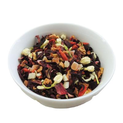 China Loose Strawberry Jasmine Strawberry Tea High Flavor Flavor Delicious Dry Blended Tea Blended Dried Fruit Tea for sale