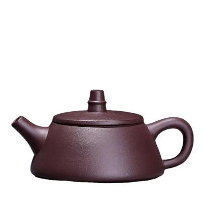 China Stocked Purple Teapot 120ml Yixing Hanmo Clay Tea Pot Zisha Hu Boccaro for sale