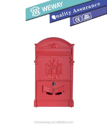 China Wholesale Cheap Wholesale Aluminum Home Iron Metal Antique Mailbox Apartment Wall Mounted for sale