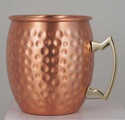 China Viable Hot Sale Copper Coating Stainless Fashion Unbreakable Copper Mugs for sale