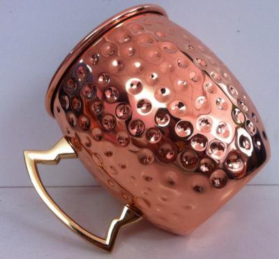 China Copper 2021 Hot Selling Fashion Stainless Steel Coating Unbreakable Copper Mugs for sale