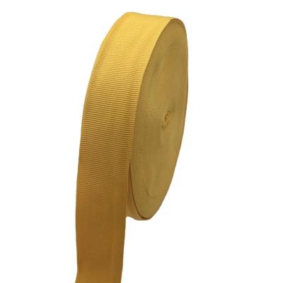 China 30MM Solid Color Polyester Plain Weave Sustainable Garment Ribbon Accessory Webbing for sale