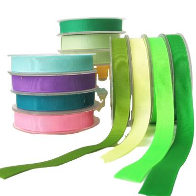 China Factory Direct Sale 1inch Wide Solid Color Polyester Grosgrain Ribbons Viable for sale