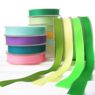 China Fashion Customized Customized Logo 100% Polyester Grosgrain Ribbon Gift Wrapping Factory Direct Sale For Gift Wrapping for sale