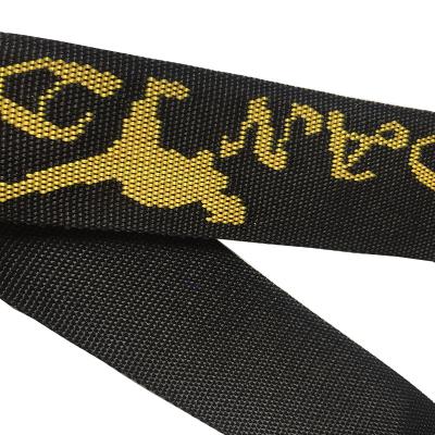 China Custom double face factory direct sale logo jacquard polypropylene ribbon for sale