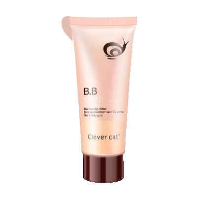 China Whitening snail natural bb cream moisture tubes plastic beauty whitening best BB cream liquid base for sale