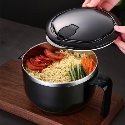 China 900/1200ml high quality large capacity 304 stainless steel meterial bowl bowl with lid noodle soup bowl for sale